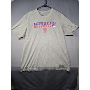 Ranger Nike Dri-FIT Mens Grey Short Sleeve Performance Training Shirt Size Large